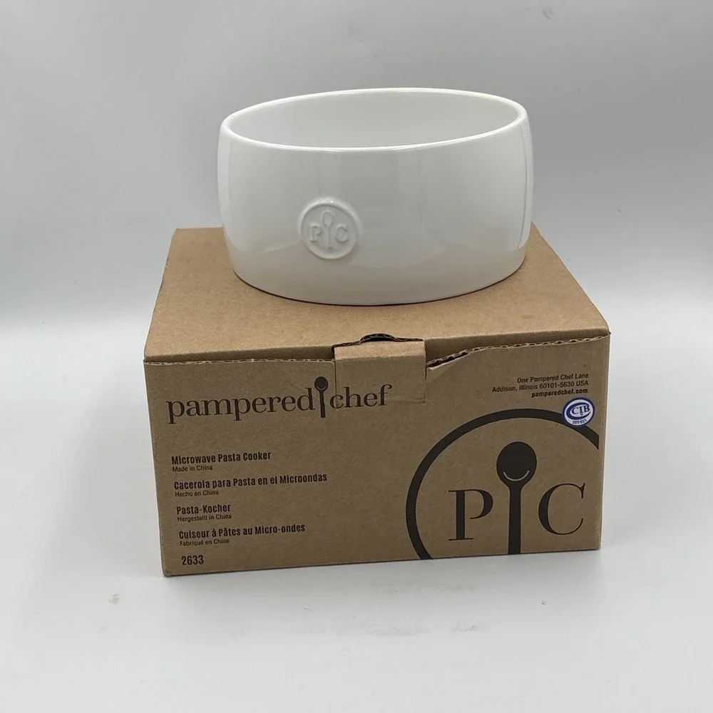 Pampered Chef Microwave Pasta Cooker - Replacement Ceramic‎ Bowl #2633 EUC